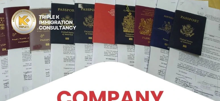 Passports and immigration documents handled by Triple K